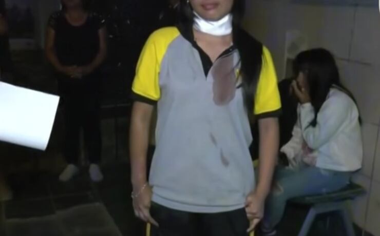 Escolar fue rápidamente trasladada a un centro médico.