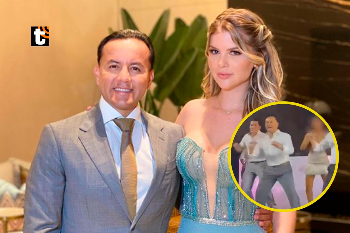 Richard Acuña la rompe bailando en quinceañero.