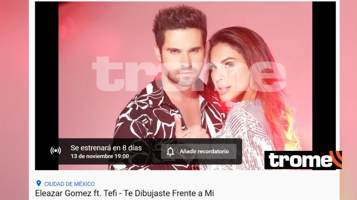 Stephanie Valenzuela y Eleazar Gómez iban a estrenar un videoclip juntos