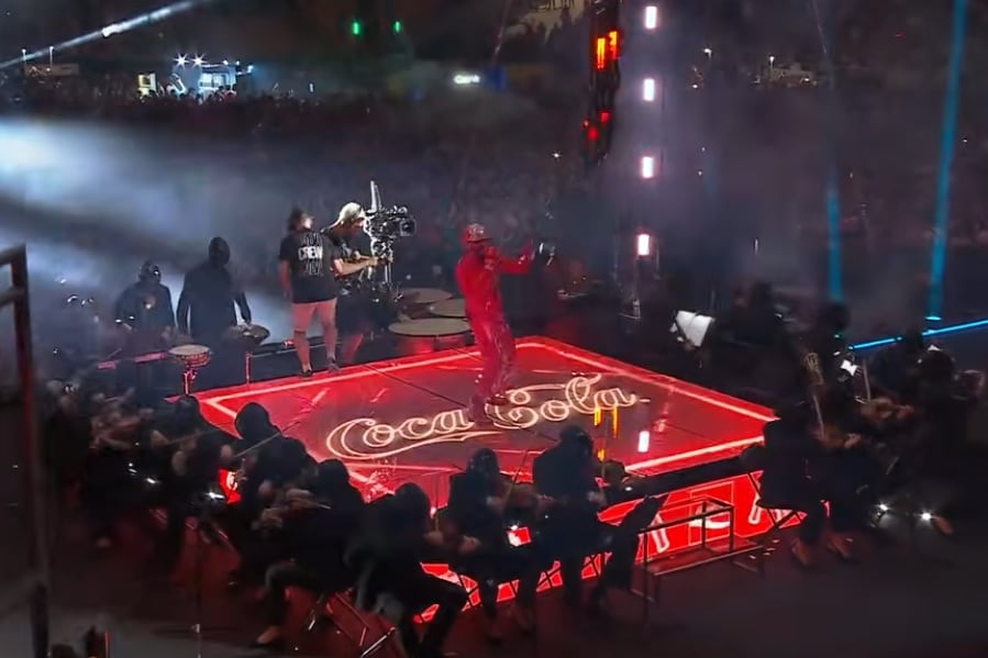 Yandel 'la rompió' con presentación en La Velada del Año 6. (Captura YouTube)