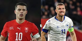 Xhaka y Dzeko son dos leyendas de Suiza y Bosnia