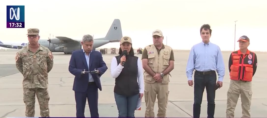 Keiko Fujimori supervisó envío de ayuda peruana a Colombia tras terremoto