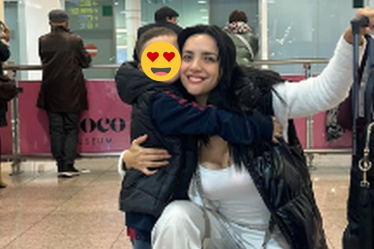 Rosángela Espinoza y su sobrino