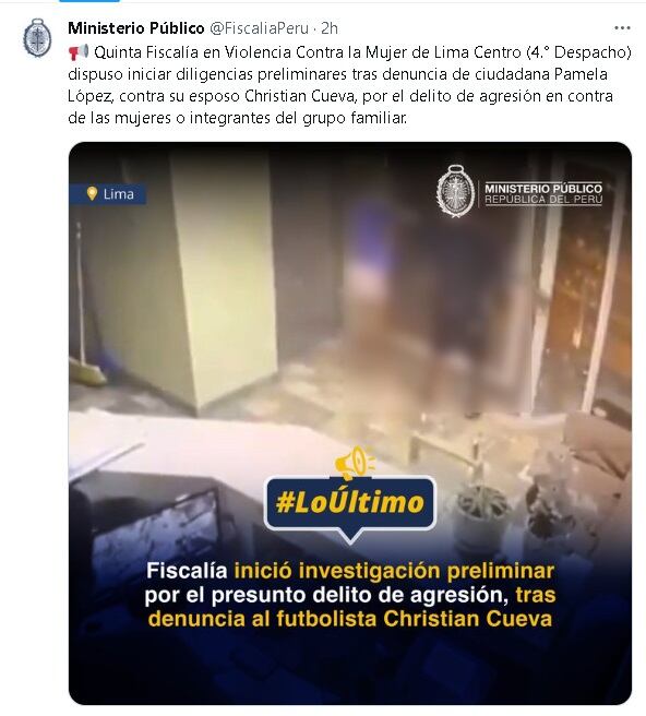 MInisterio Público inició diligencias preliminares contra Christian Cueva por denuncia de agresión