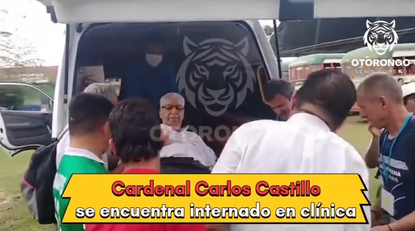 Cardenal Carlos Castillo se desmayó en Iquitos por ola de calor y es hospitalizado.