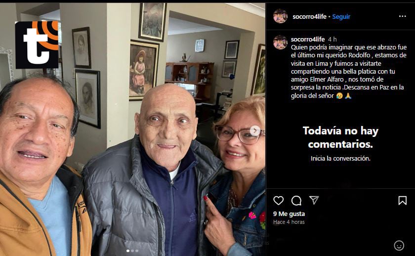 'Machucao' y su esposa, Socorro, junto a Felpudini. Foto: Instagram socorro4life.