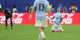 Uruguay rescató un empate ante Arabia Saudita. (Foto: Patricia de Melo Moreira/ AFP)