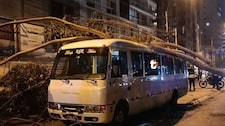 ¡Pudo ser una tragedia! árbol cae sobre cúster con escolares en plena avenida Pershing