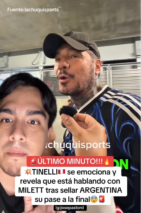 Marcelo Tinelli cuenta que habla con Milett Figueroa tras emoción del triunfo de Argentina sobre Inglaterra.