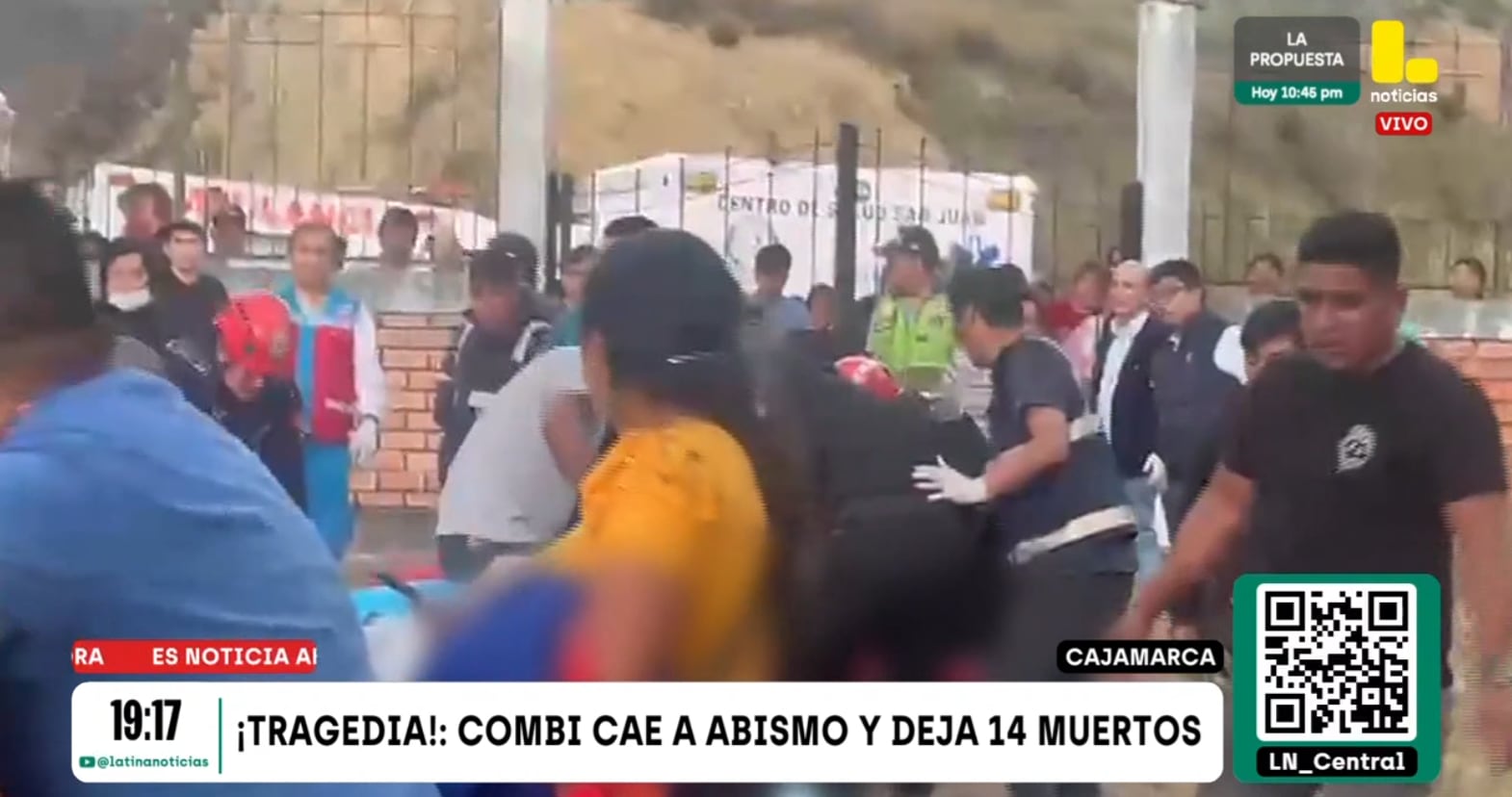Más de 10 muertos dejó despiste de combi en el distrito de San Juan, a dos horas de Cajamarca.