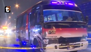 Los Olivos: Sicarios asesinan a balazos a chofer de cúster en la Panamericana Norte