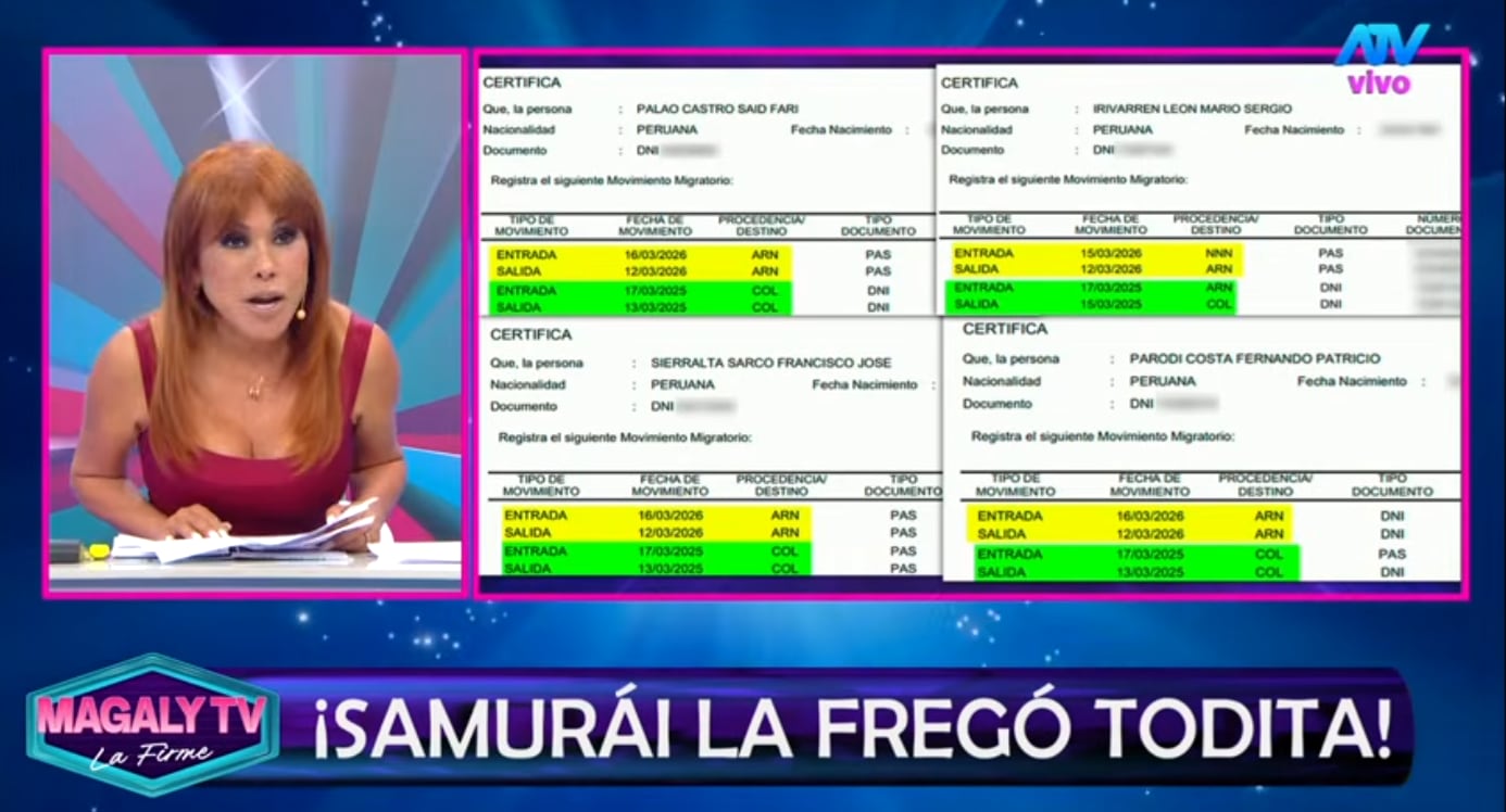 Magaly Medina muestra a dónde se fueron Said Palao, Mario Irivarren, Patricio Parodi y su amigo 'Franco' el 2025.