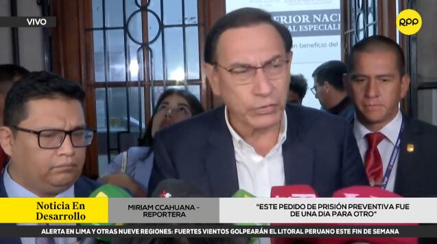 Martín Vizcarra se pronuncia tras salvarse de la prisión preventiva por seis meses.