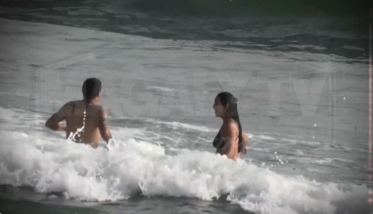 Reimond Manco junto a su esposa Lilia Moretti en la playa tras confesiones de infidelidad.