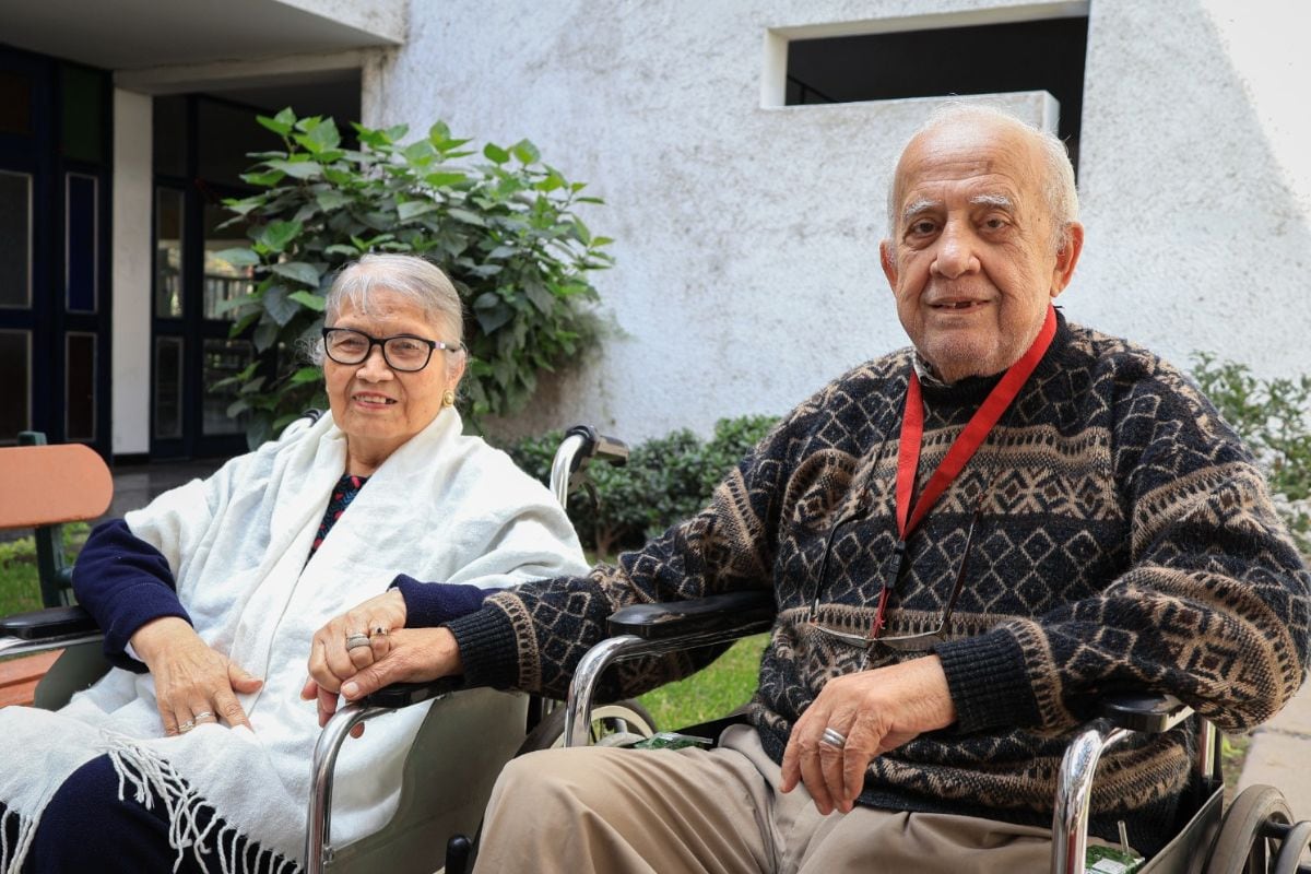 Pareja de esposos más longeva del albergue Canevaro. Foto: Beneficencia de Lima.
