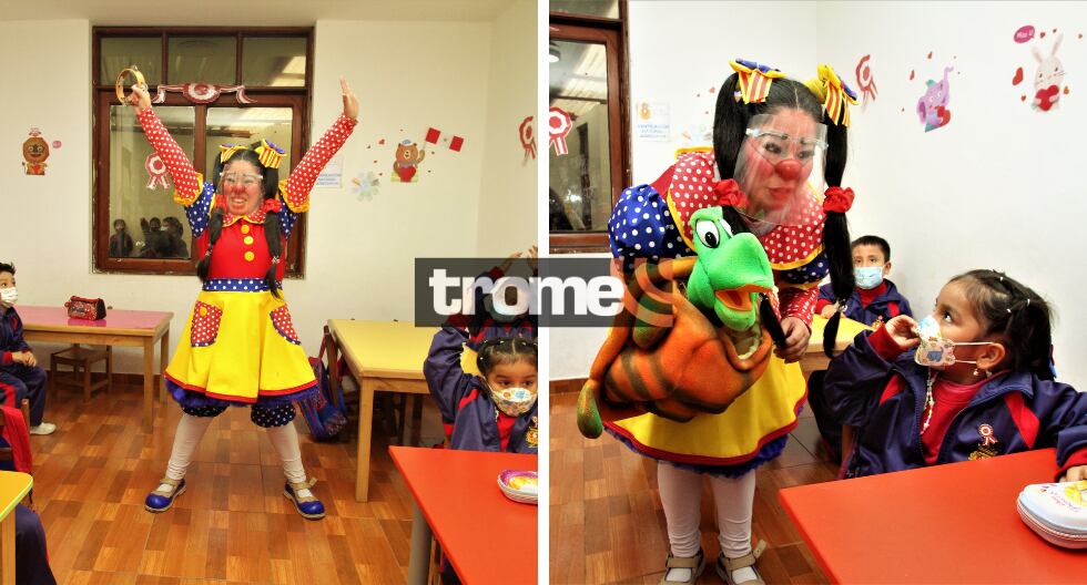 Profesora se caracteriza como payasita 'Chiquilina'