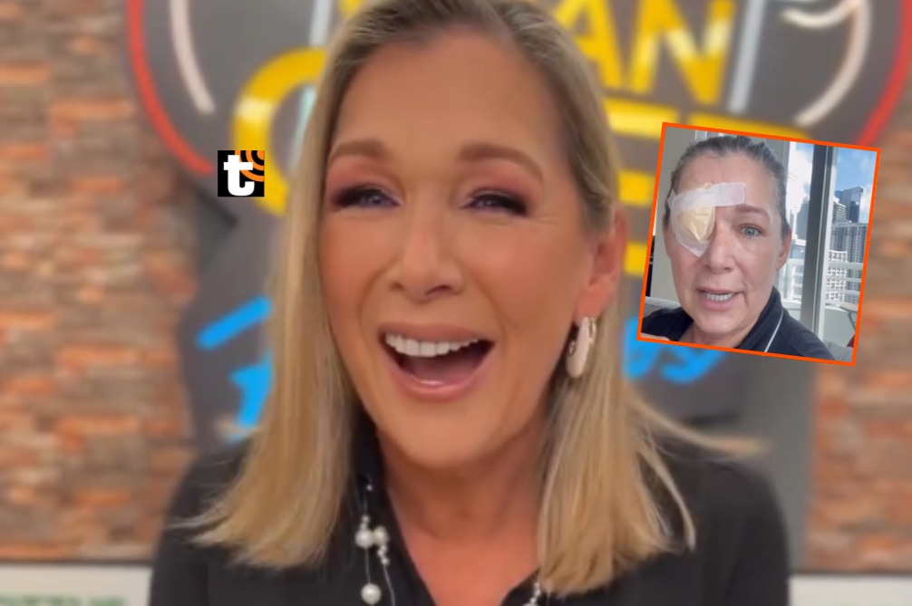 Mónica Zevallos reapareció con un parche en el ojo derecho y contó que tuvieron que operarla.