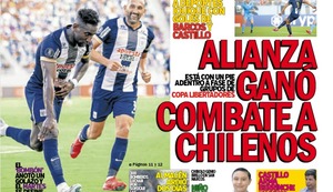 ALIANZA GANÓ COMBATE A CHILENOS