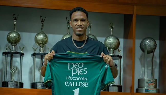 Pedro Gallese defenderá el arco del Deportivo Cali. (@deportivocalioficial)