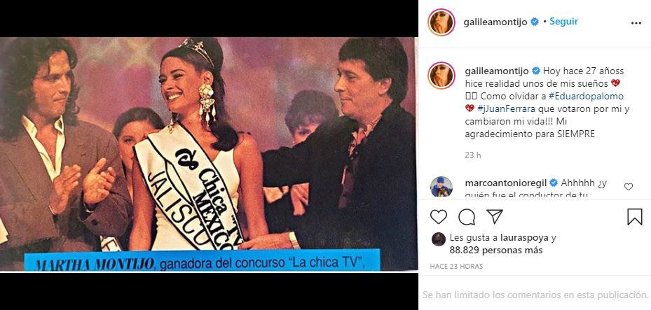 Galilea Montijo agradeció su éxito a Eduardo Palomo y Juan Ferrara (Foto: Instagram)
