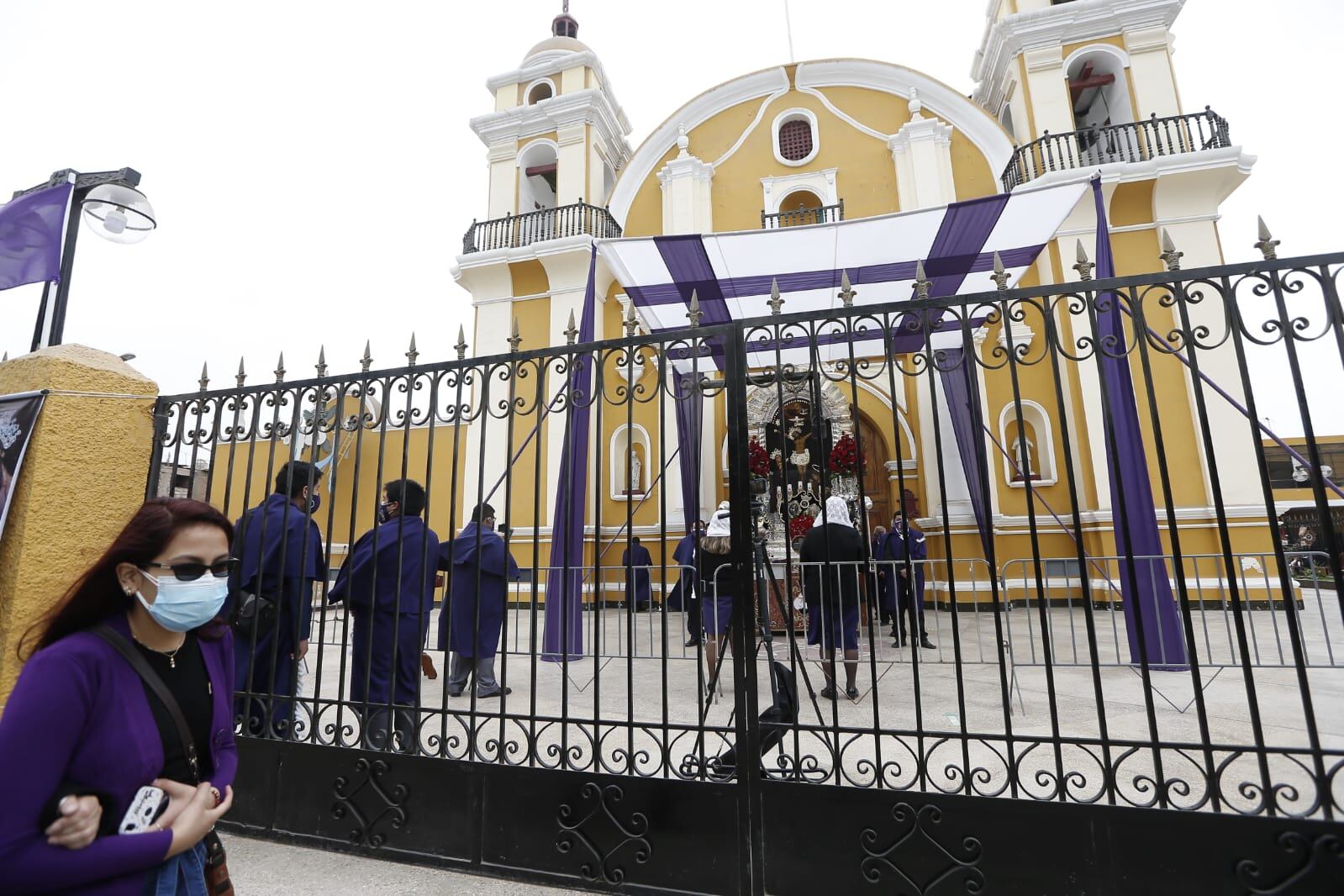 La imagen del Cristo Moreno será expuesta hasta el 31 de octubre en el salón de andas de la iglesia Las Nazarenas. Foto: Jorge Cerdan/@photo.gec