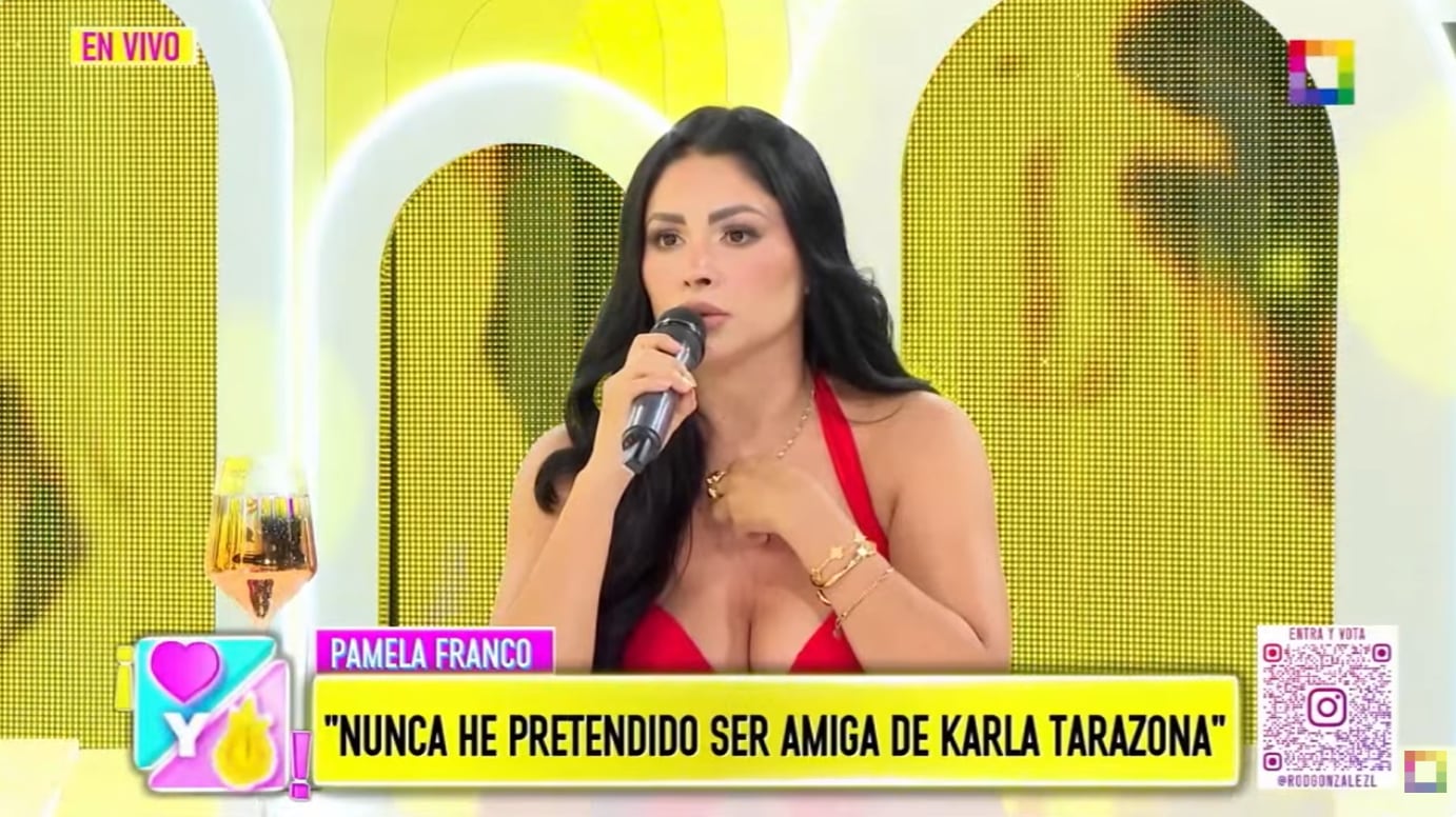 Pamela Franco revela nuevos detalles sobre la foto en hilo que mandó Karla Tarazona a Christian Domínguez.