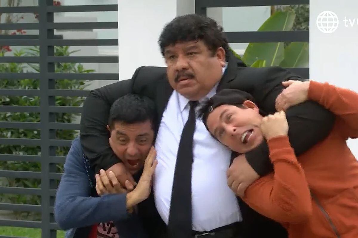 Pacho se pelea con Pepe y Tito en "Al fondo hay sitio" (Foto: América TV)