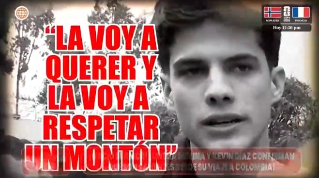 Kevin Díaz halaga a Onelia Molina.