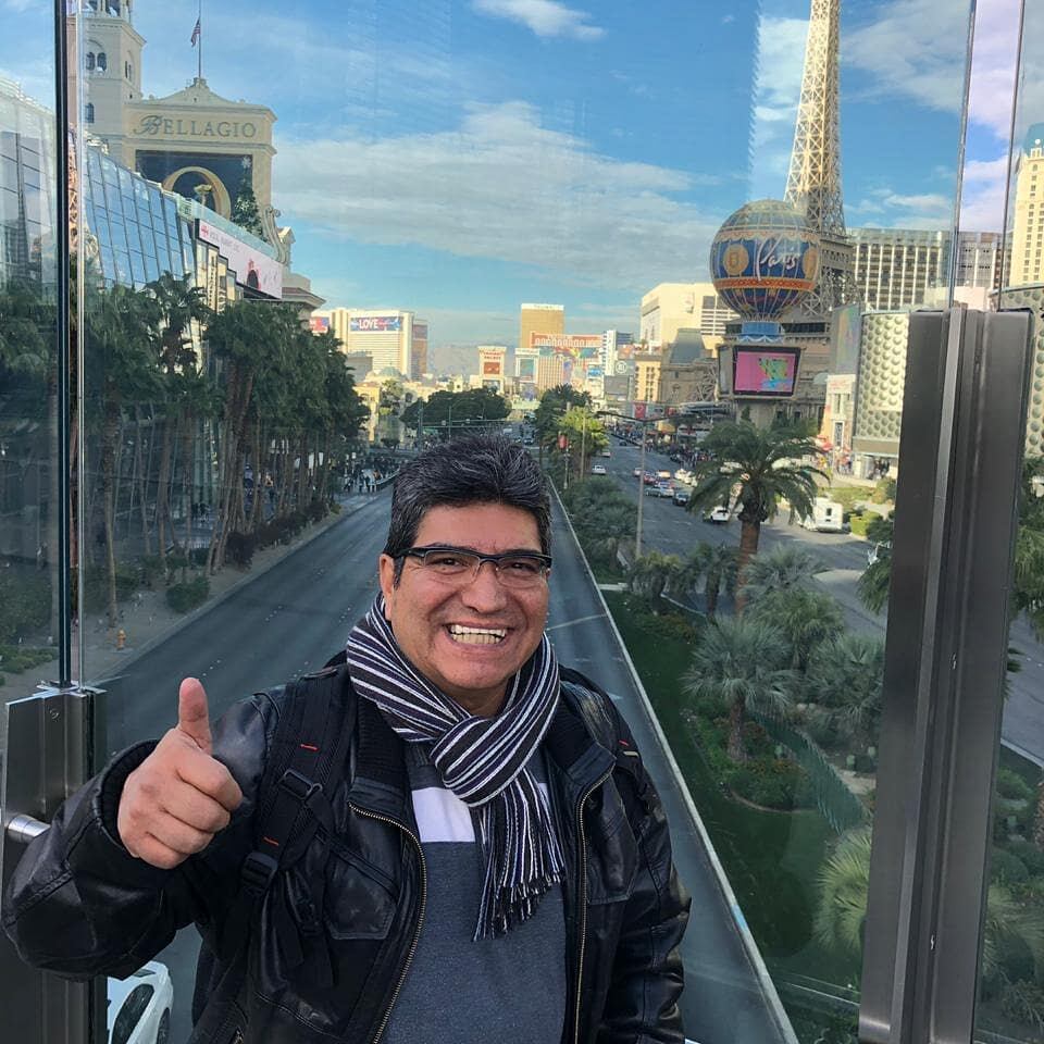 Ricardo Silvas en Las Vegas. (Redes sociales Ricardo Silva)