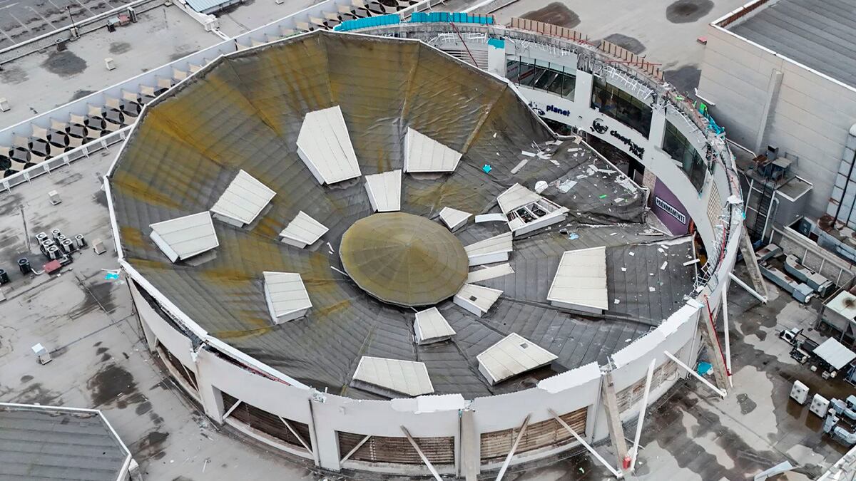 Así quedó el Real Plaza Trujillo | Foto: Andina