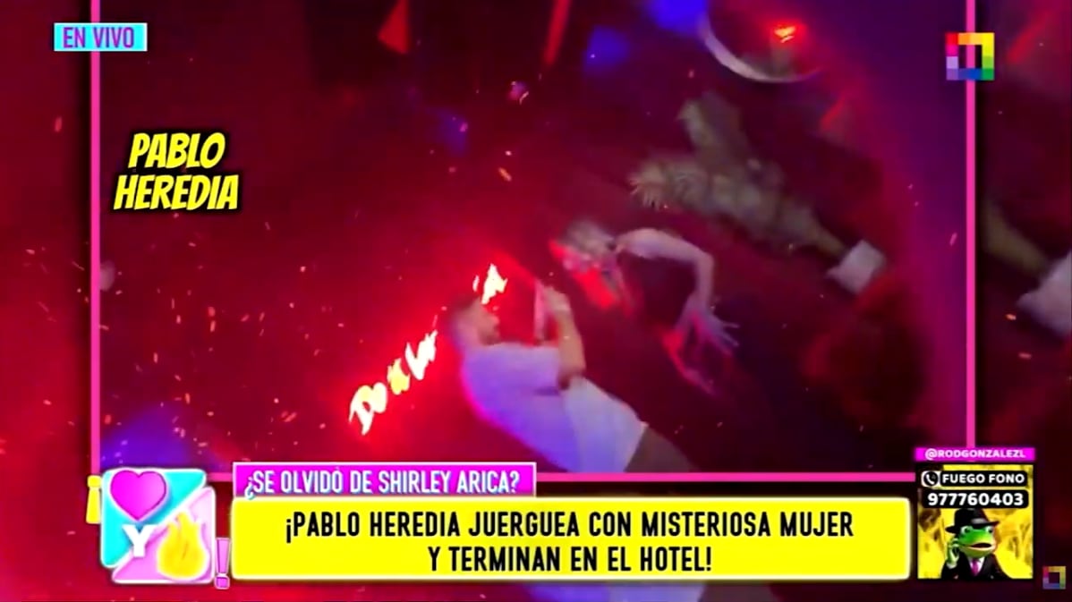 Pablo Heredia es captado bailando en discoteca con guapa rubia tras fin de su romance con Shirley Arica.