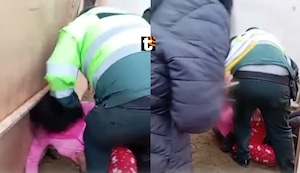 ¡Brutal agresión! Policías golpean a madre e hija en violento desalojo: PNP se disculpó y fueron detenidos