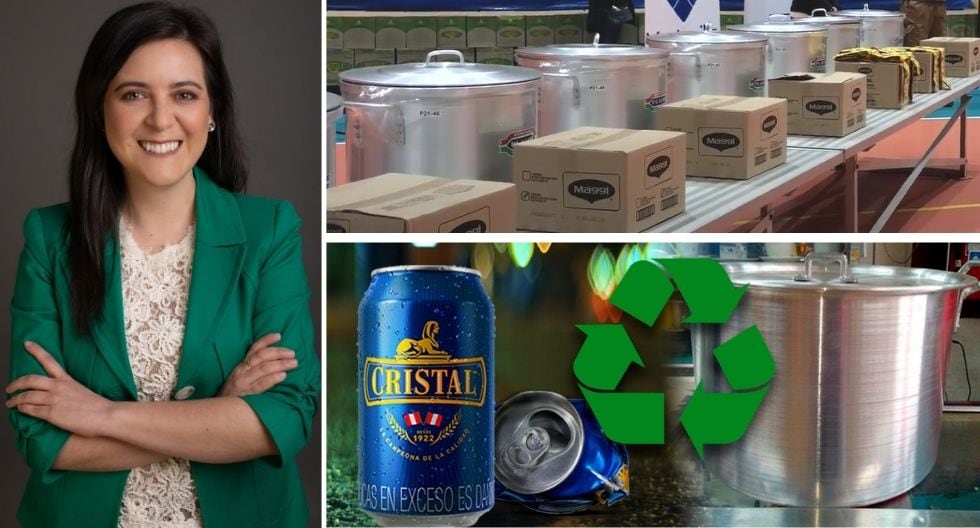 Proyecto liderado por Backus busca reciclar latas para convertirlas en ollas para donarlas.