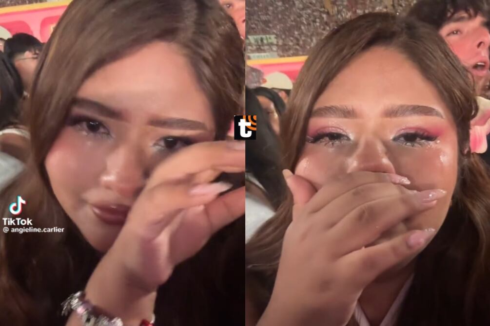 Creadora de contenido rompe en llanto por ser discriminada durante concierto de Bad Bunny.