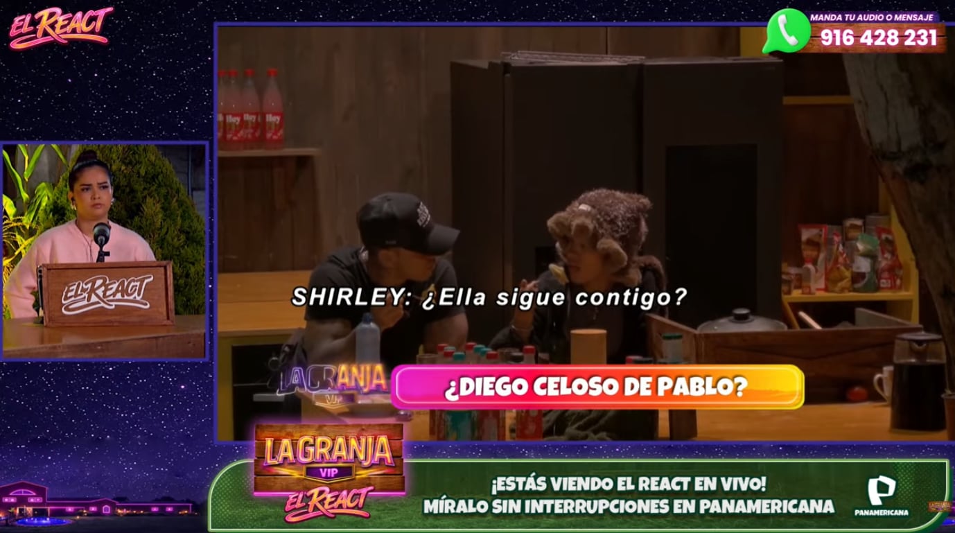 Shirley Arica le pregunta a Diego Chávarri si su novia sigue con él.