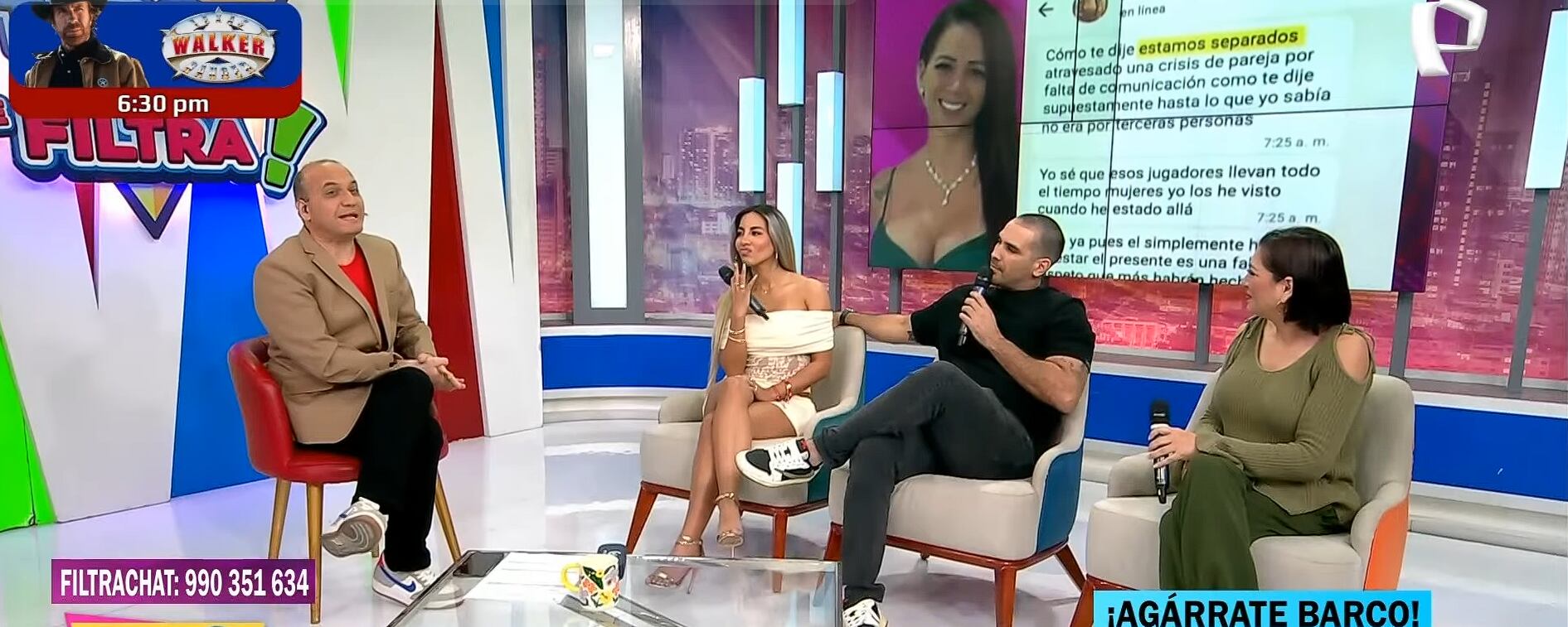 Modelo opina de la polémica de Jesús Barco tras ser visto con otras chicas. (Fuente: Panamericana TV)