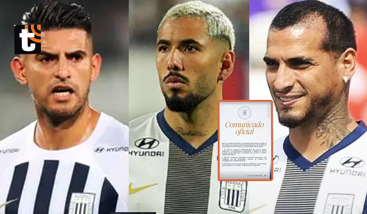 A través de un comunicado publicado en sus redes sociales, Alianza Lima se refirió a los hechos y señaló que separará a los futbolistas implicados en el caso.