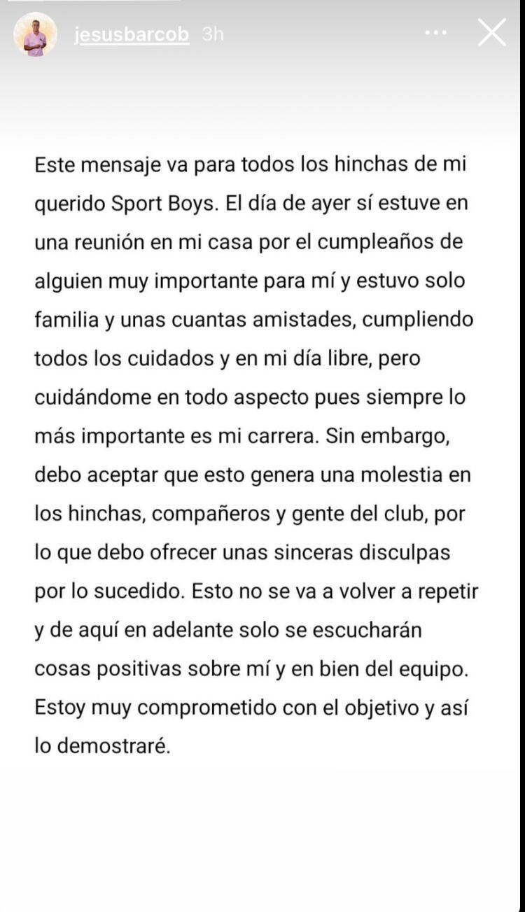 Jesús Barco jura que en fiesta de Melissa Klug respetaron los protocolos (Foto: Captura)