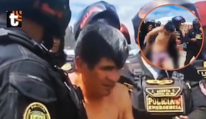 ¡Justicia Popular! Vecinos desnudan y golpean a ladrón que intentó robarle a vendedora