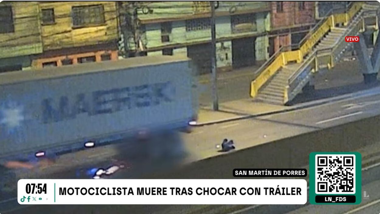 Estudiante que trabajaba en delivery falleció tras chocar violentamente. Foto: Latina