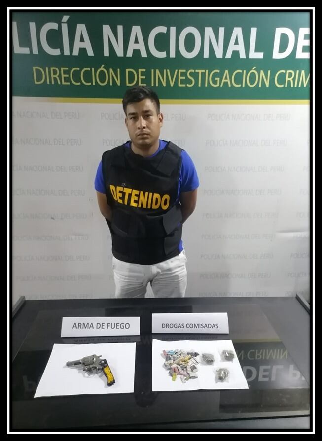 Gian Carlos Barrios Zapata (25), ‘Loco Gian’, fue intervenido frente a su casa.