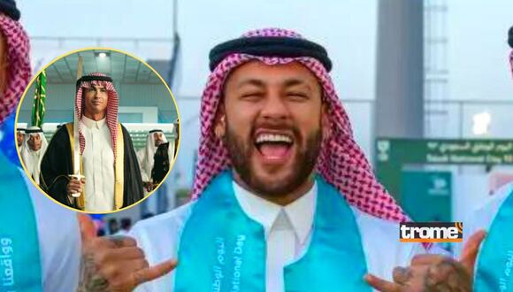 Neymar y Cristiano celebran el Día de Arabia