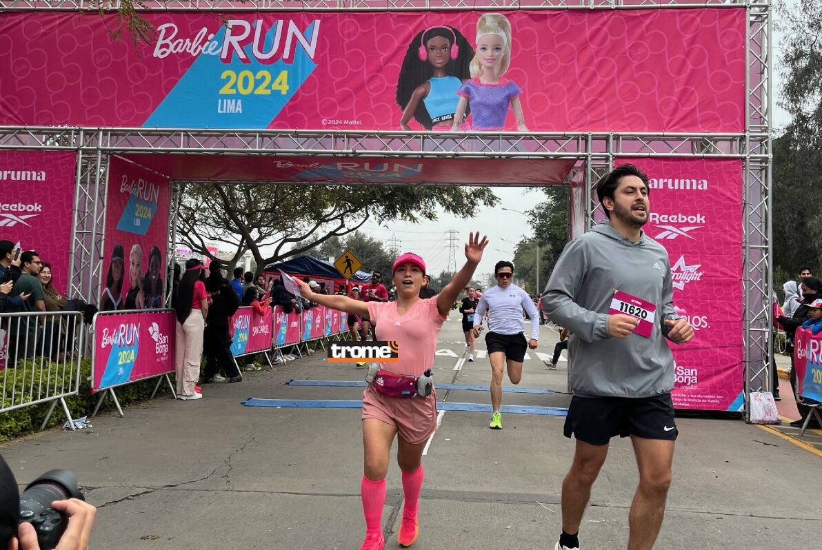 Así se vivió el 'Barbie Run' que reunió en San Borja a fanáticos de Barbie y amantes del deporte. Evento celebró 65 años de la icónica muñeca. (Trome).