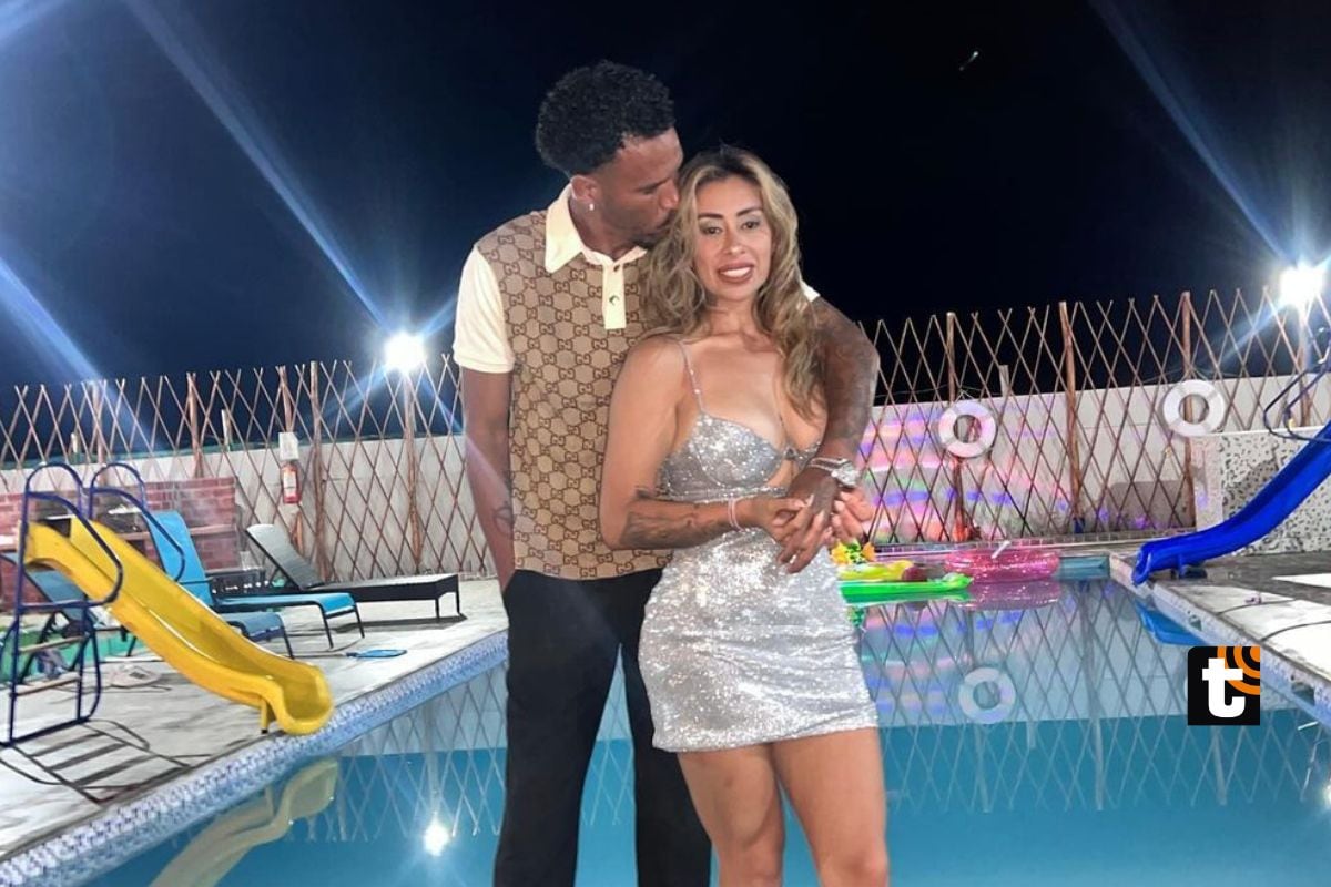 Pedro Gallese y Claudia Díaz recibieron junto el Año Nuevo 2024 (@claudiabelissa)