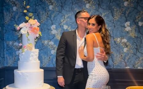Melissa Paredes y Anthony Aranda festejaron su primer año de casados