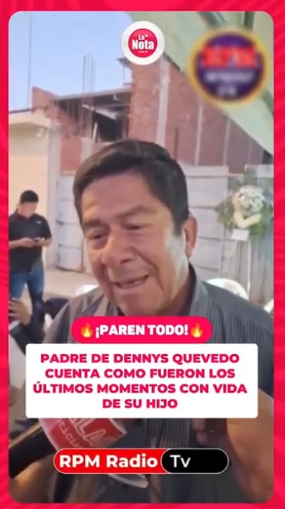 Padre de Dennys Quevedo revela como fueron los últimos momentos con vida del joven compositor y director de Zafiro Sensual.