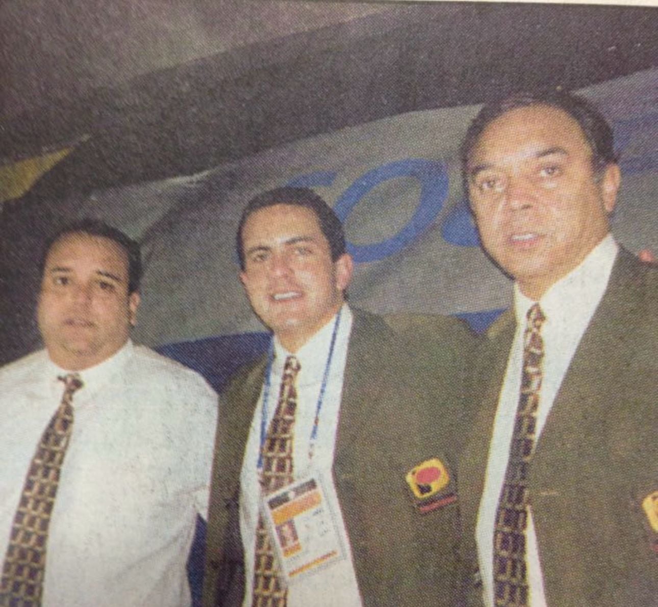 Sammy Sadovnik junto a Micky Rospigliosi y Miguel Company en Francia 98.