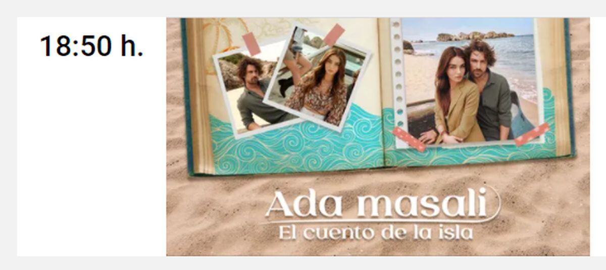 Horario de "Ada Masali: El cuento de la isla" de la semana del 20 al 24 de diciembre de 2021 (Foto: Divinity)
