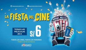 ¡Empieza la fiesta del cine! Entradas a 6 soles y hasta ‘tragos gratis’ y otras promociones