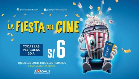 ¡Empieza la fiesta del cine! Entradas a 6 soles y hasta ‘tragos gratis’ y otras promociones